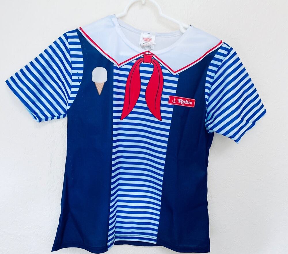 Stranger Things Robin Scoops Ahoy Kids Costume Size S Halloween Cosplay (No Hat)
